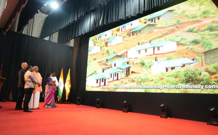 145 வீடுகளை நிகழ்நிலை ஊடாக கையளித்த இந்திய துணை ஜனாதிபதி